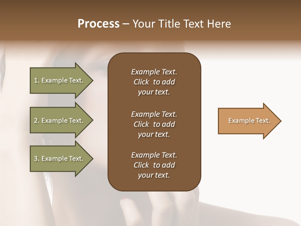 Portrait Fingers Skincare PowerPoint Template