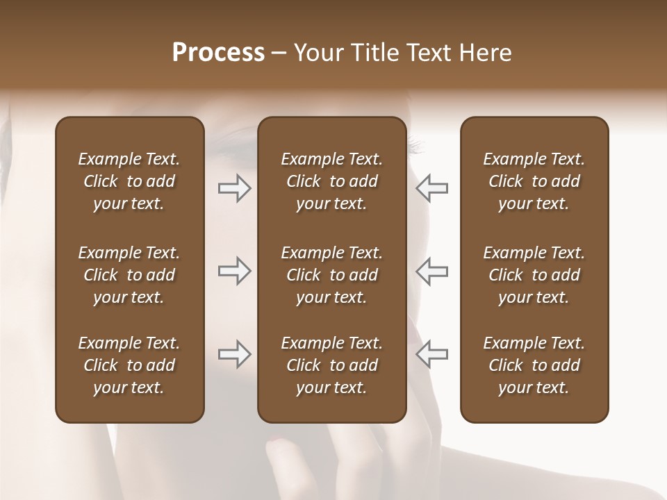 Portrait Fingers Skincare PowerPoint Template