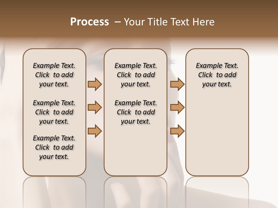 Portrait Fingers Skincare PowerPoint Template
