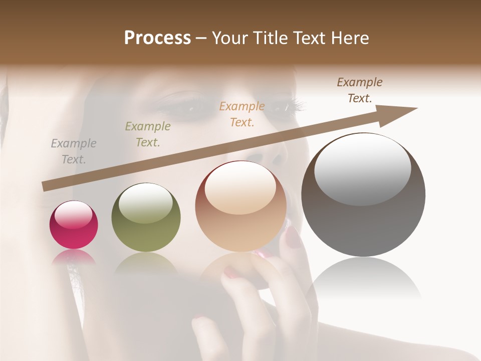 Portrait Fingers Skincare PowerPoint Template