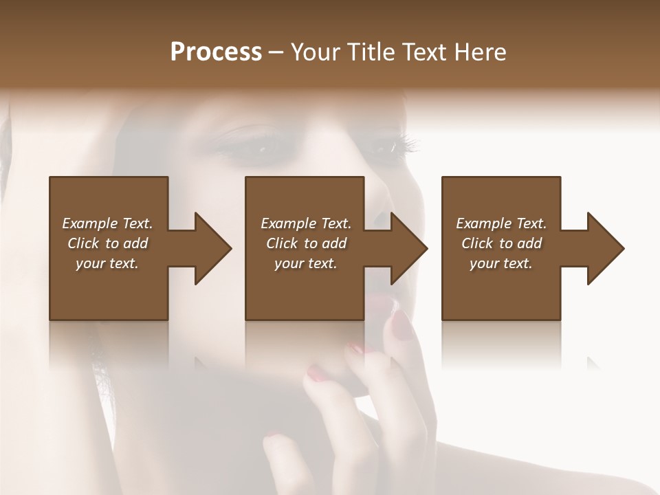 Portrait Fingers Skincare PowerPoint Template