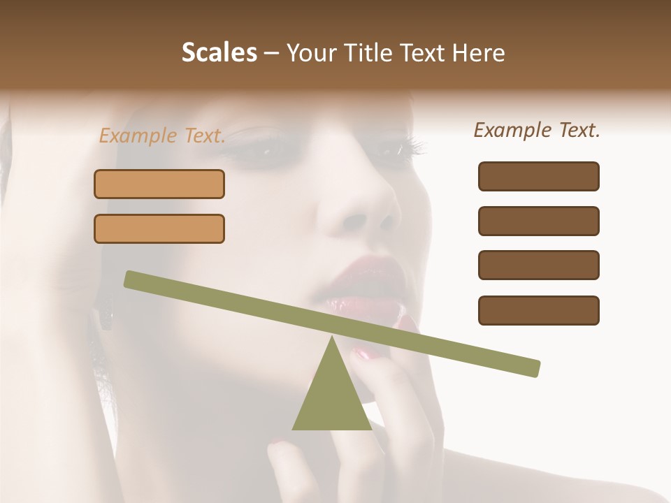 Portrait Fingers Skincare PowerPoint Template