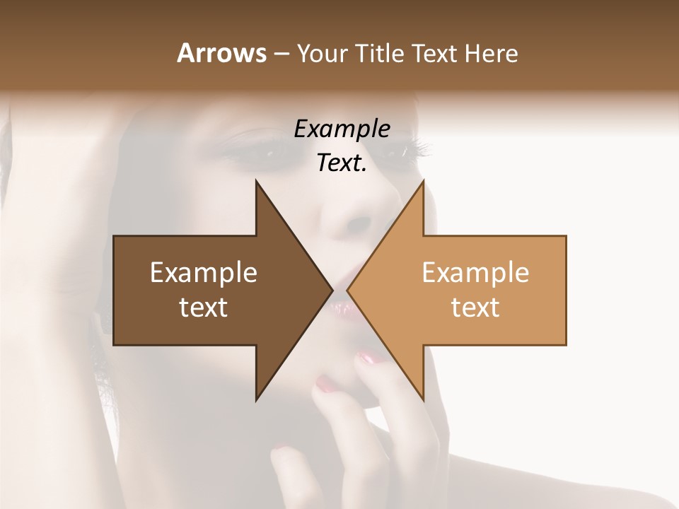 Portrait Fingers Skincare PowerPoint Template