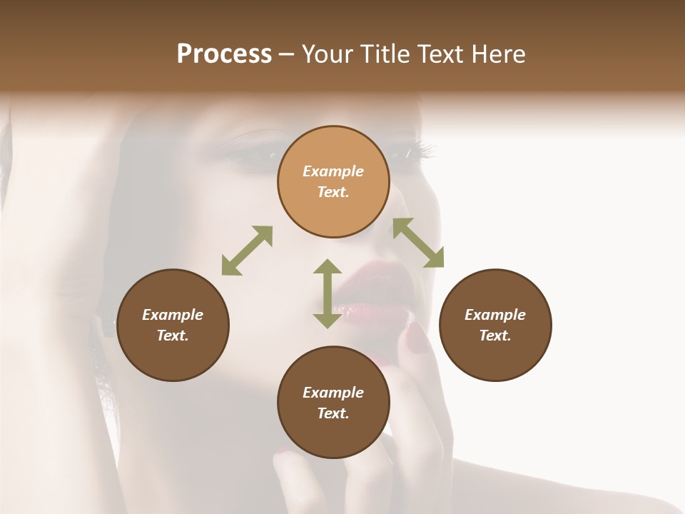 Portrait Fingers Skincare PowerPoint Template