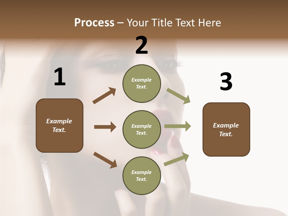 Portrait Fingers Skincare PowerPoint Template