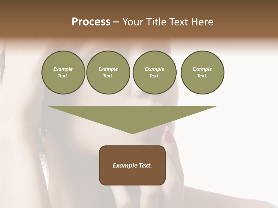 Portrait Fingers Skincare PowerPoint Template