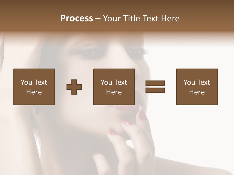 Portrait Fingers Skincare PowerPoint Template