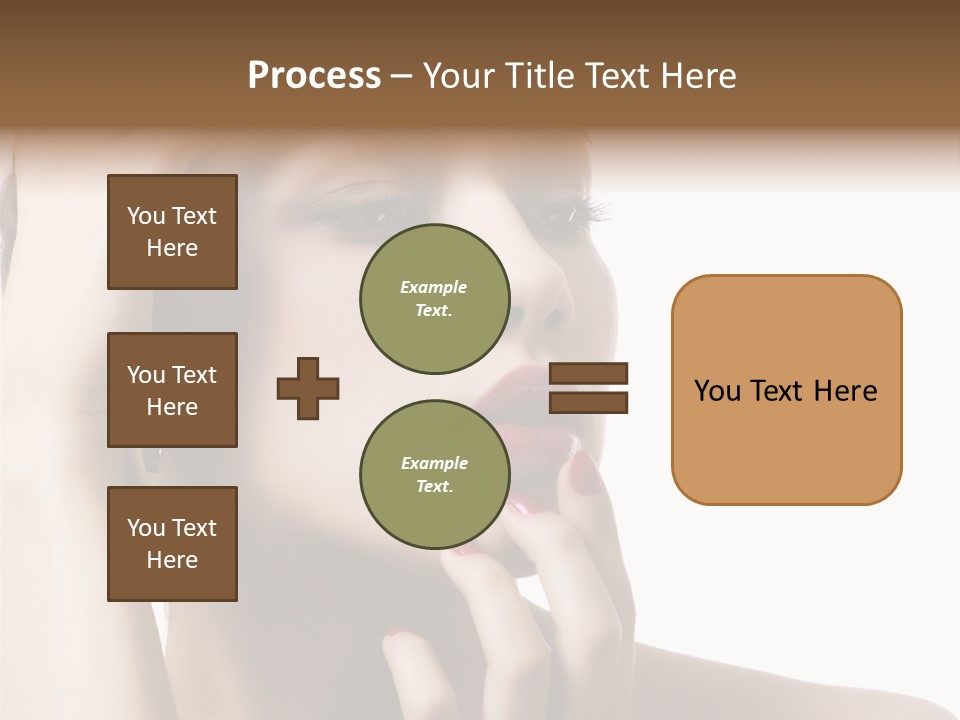 Portrait Fingers Skincare PowerPoint Template
