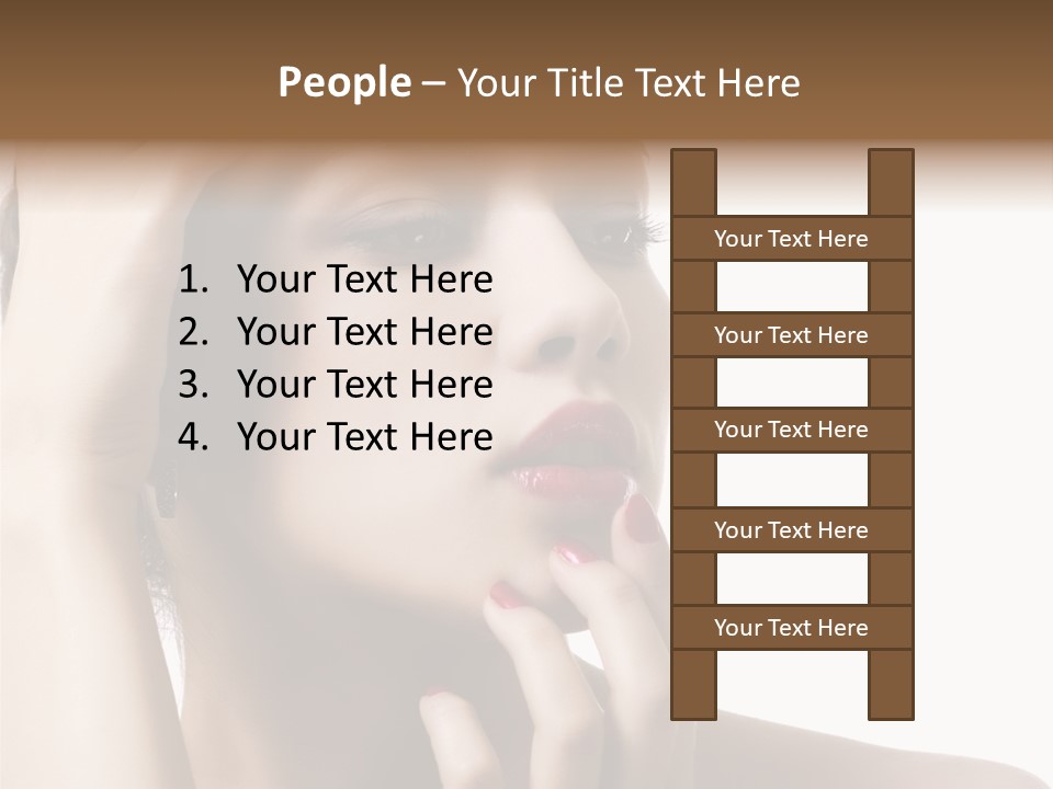 Portrait Fingers Skincare PowerPoint Template