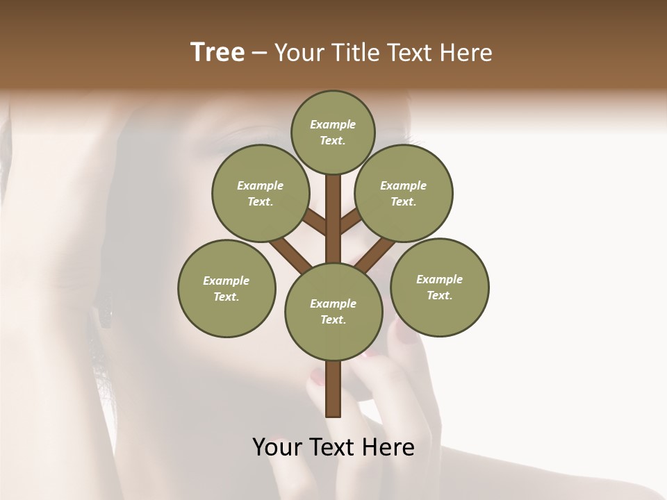 Portrait Fingers Skincare PowerPoint Template