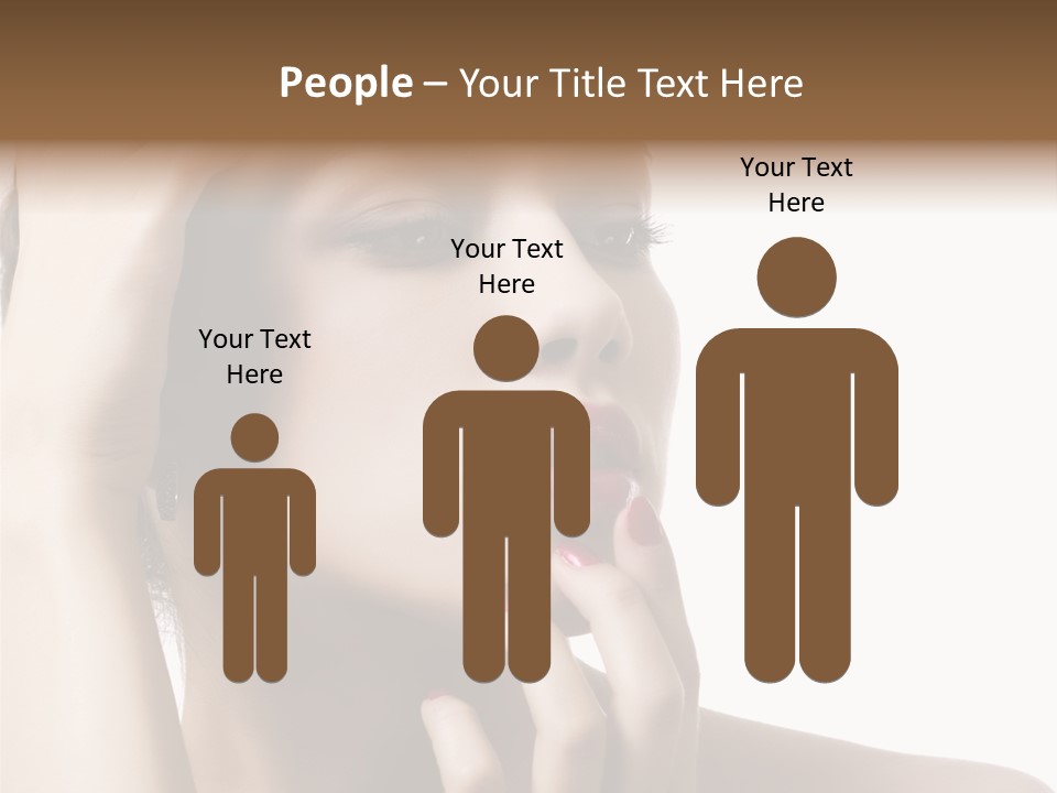 Portrait Fingers Skincare PowerPoint Template