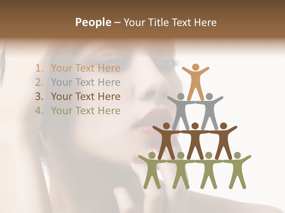 Portrait Fingers Skincare PowerPoint Template