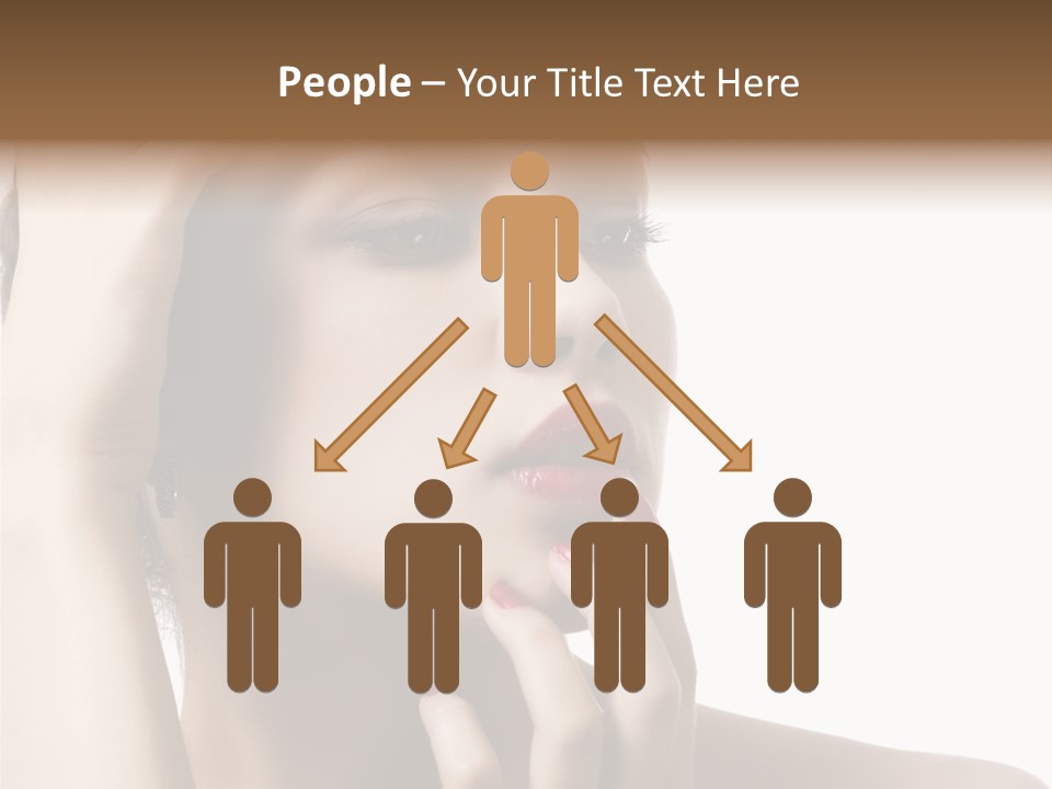 Portrait Fingers Skincare PowerPoint Template