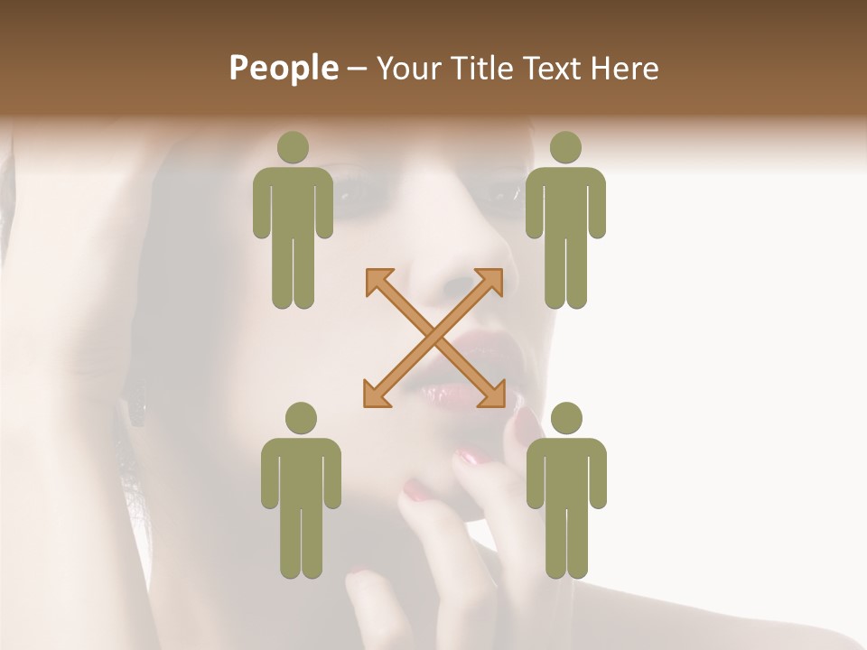 Portrait Fingers Skincare PowerPoint Template