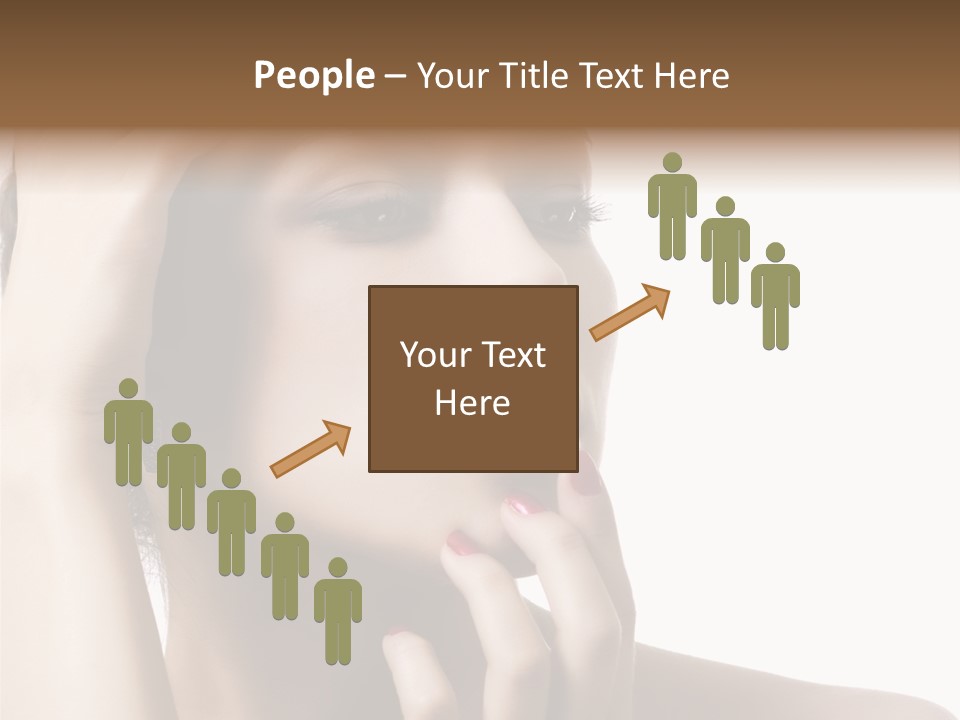 Portrait Fingers Skincare PowerPoint Template