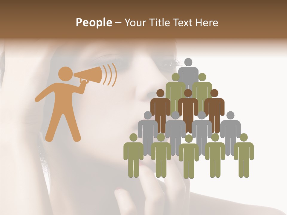 Portrait Fingers Skincare PowerPoint Template