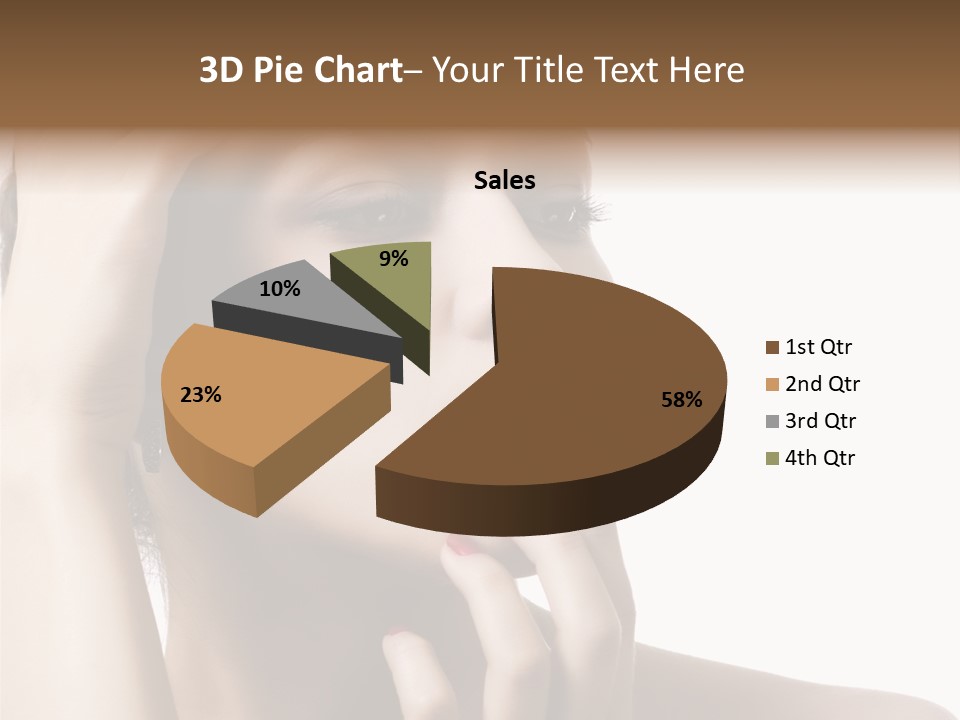 Portrait Fingers Skincare PowerPoint Template