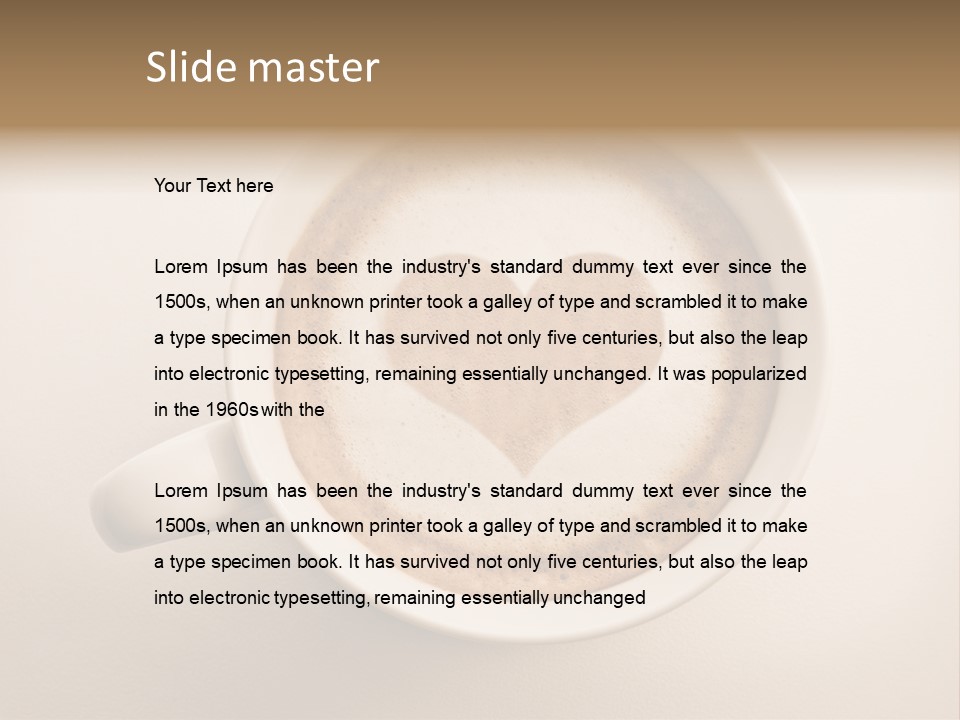 Cordia Passion Foam PowerPoint Template