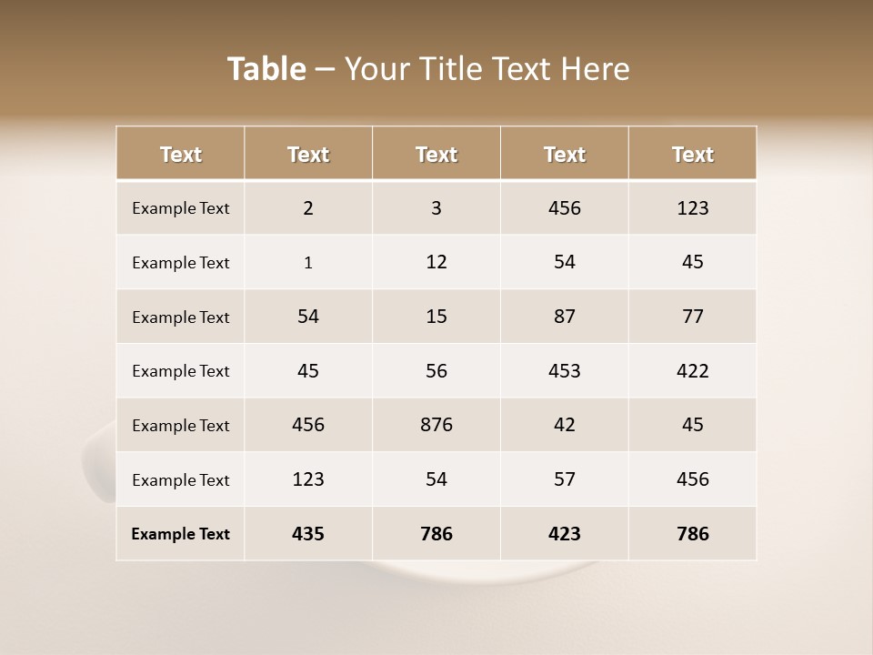 Cordia Passion Foam PowerPoint Template