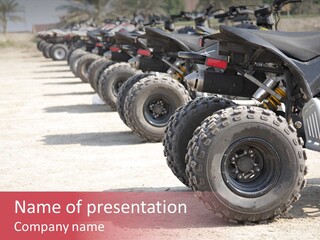 Dirt Machine Quad PowerPoint Template