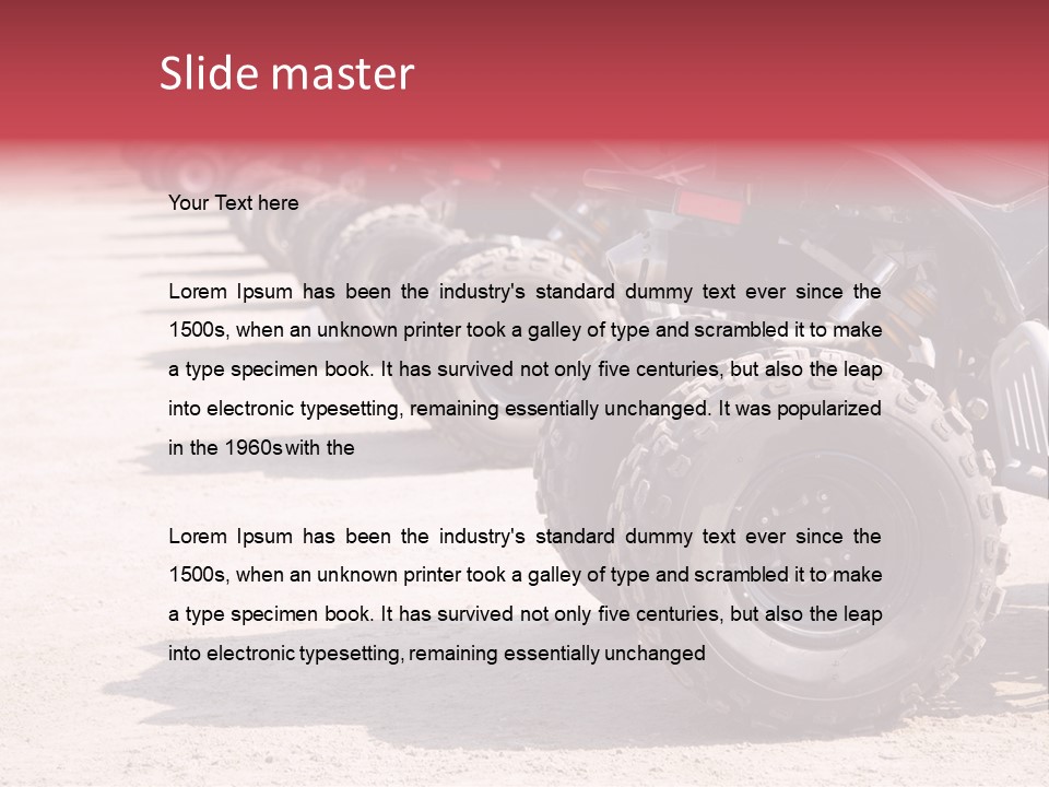 Dirt Machine Quad PowerPoint Template