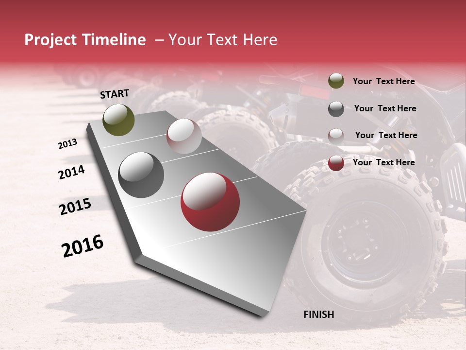 Dirt Machine Quad PowerPoint Template