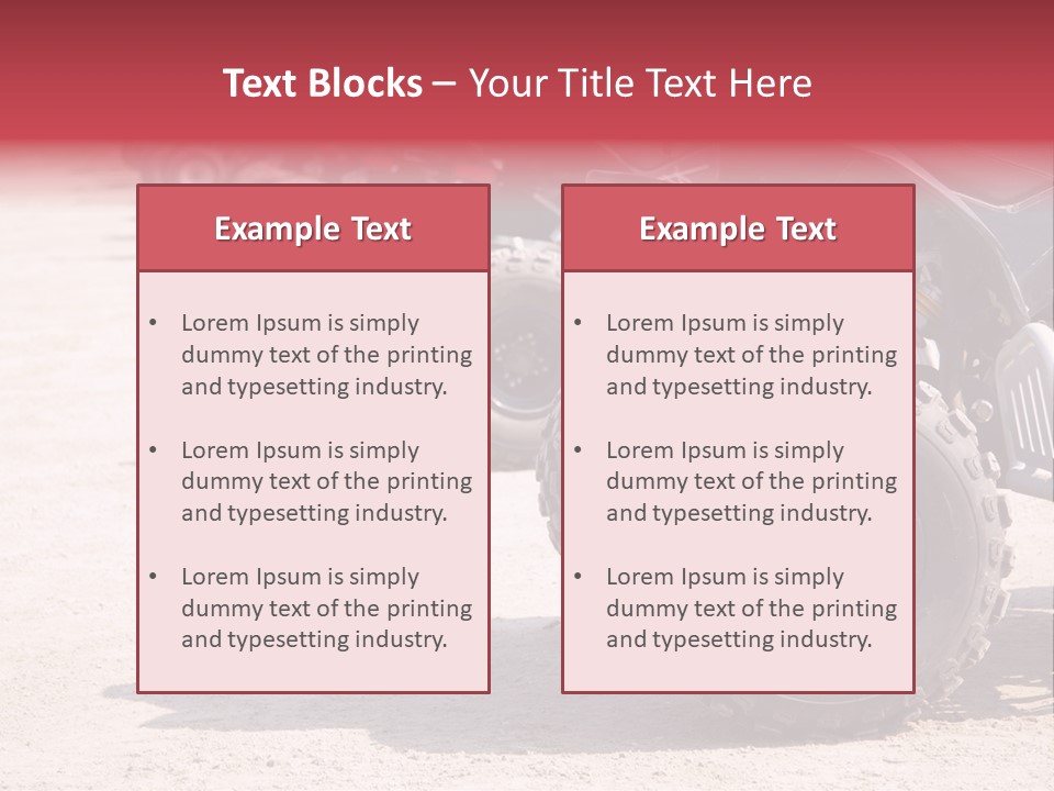Dirt Machine Quad PowerPoint Template