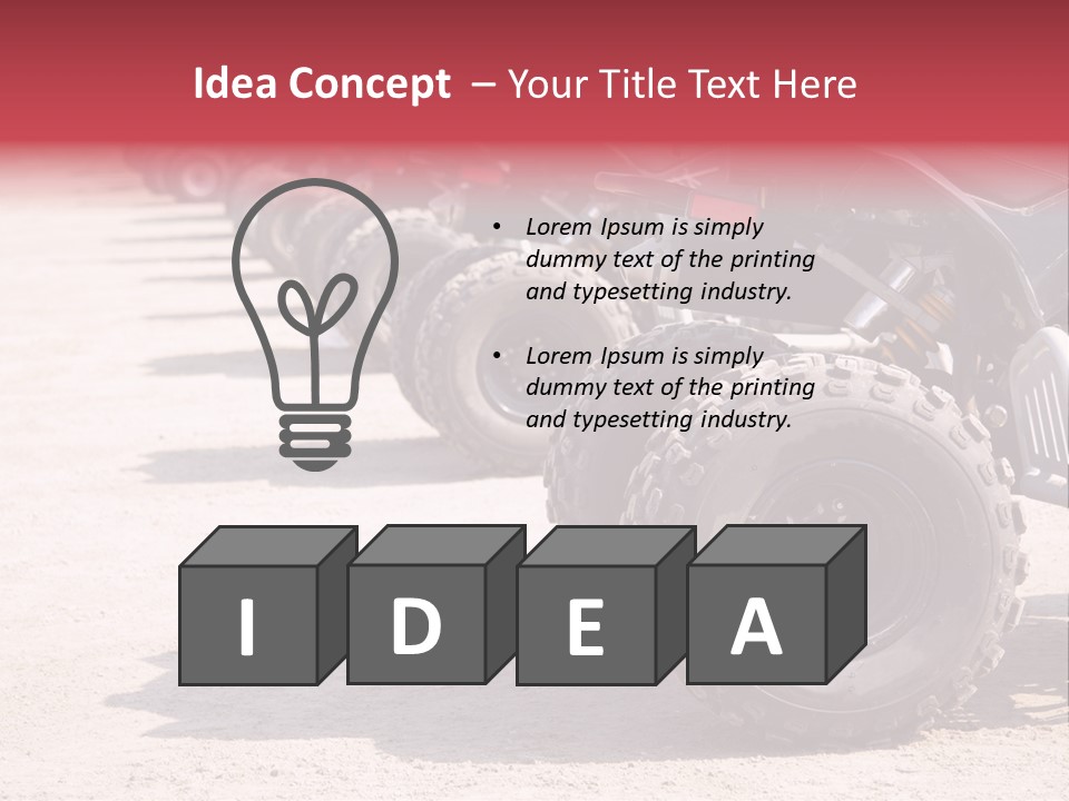Dirt Machine Quad PowerPoint Template