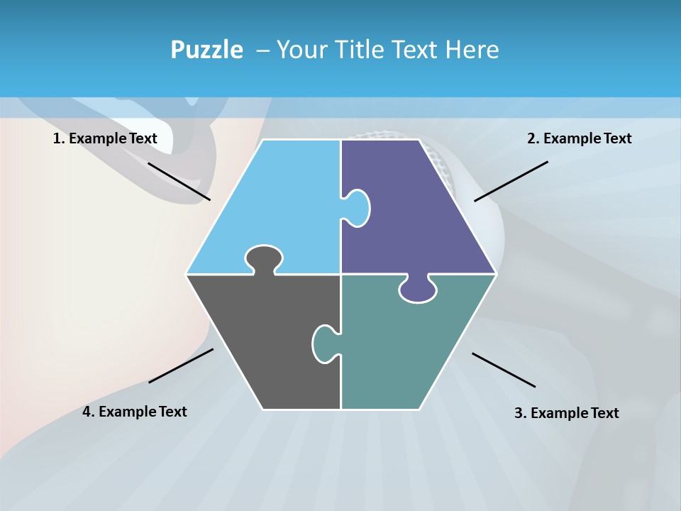 Listeners Lips Businesswoman PowerPoint Template