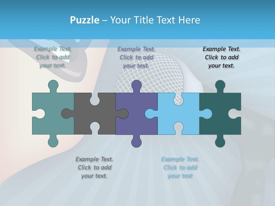 Listeners Lips Businesswoman PowerPoint Template