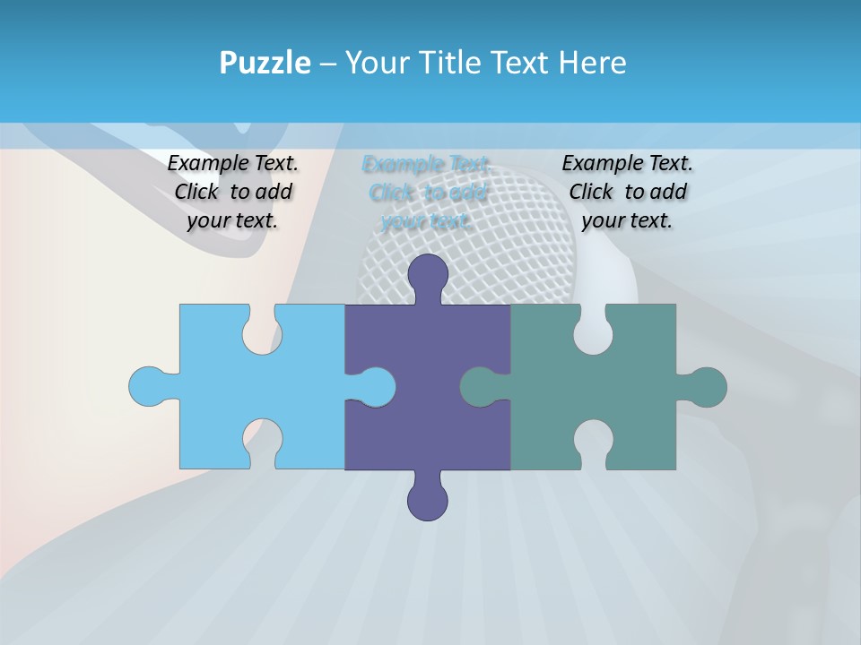 Listeners Lips Businesswoman PowerPoint Template