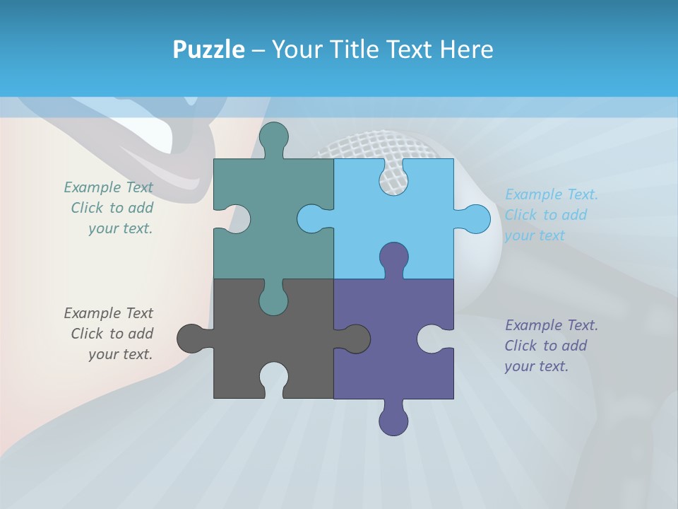 Listeners Lips Businesswoman PowerPoint Template