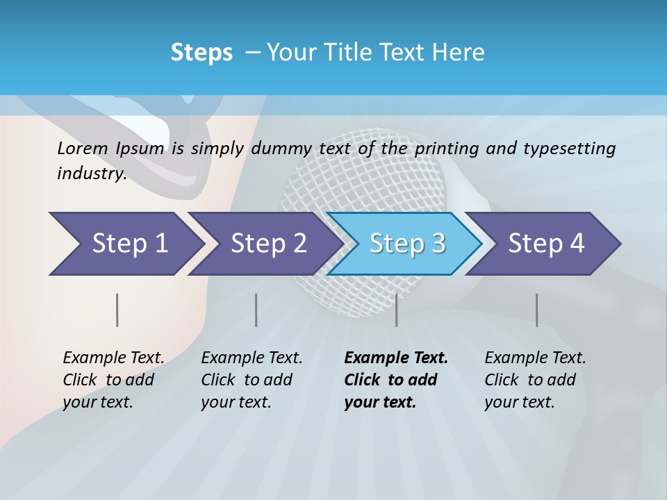 Listeners Lips Businesswoman PowerPoint Template