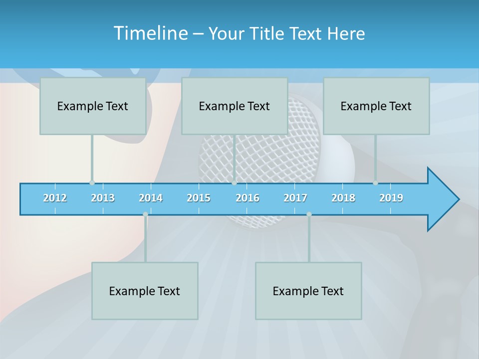 Listeners Lips Businesswoman PowerPoint Template