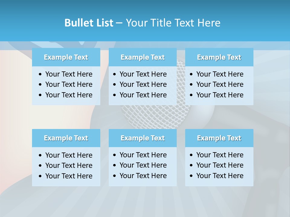 Listeners Lips Businesswoman PowerPoint Template