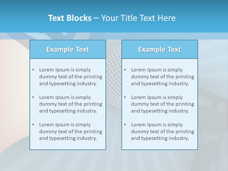 Listeners Lips Businesswoman PowerPoint Template