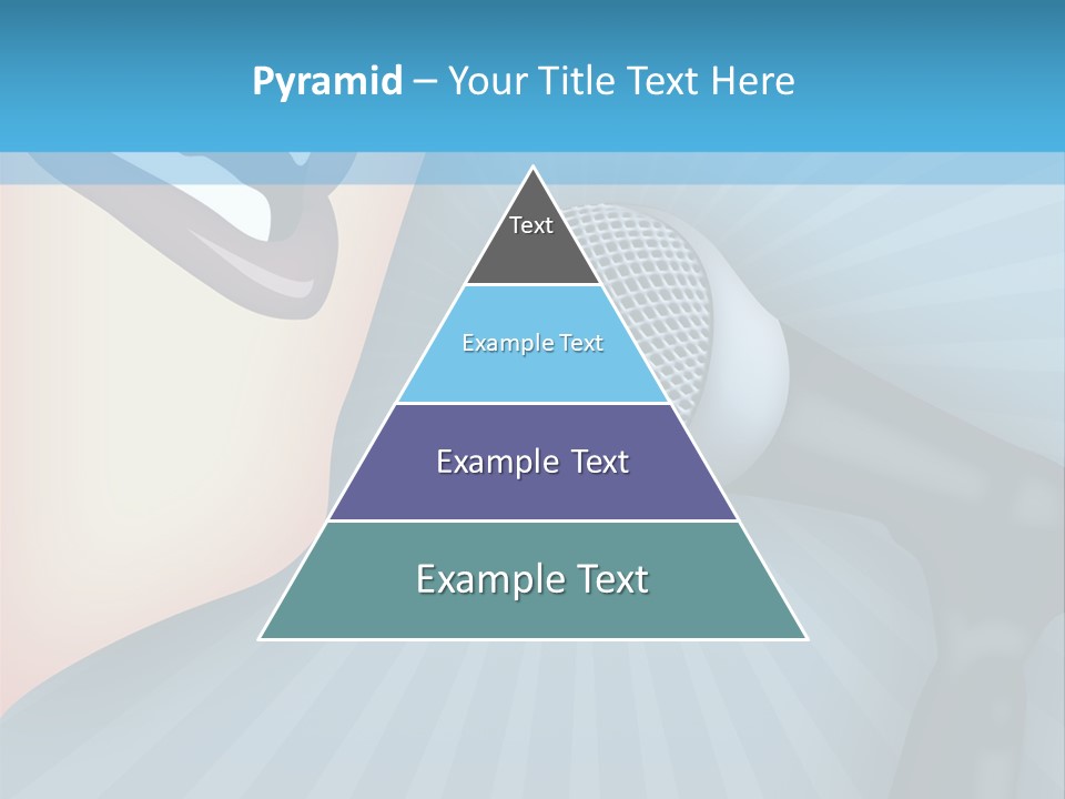 Listeners Lips Businesswoman PowerPoint Template