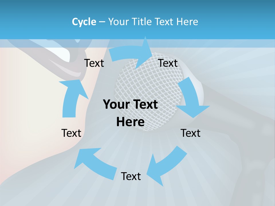 Listeners Lips Businesswoman PowerPoint Template