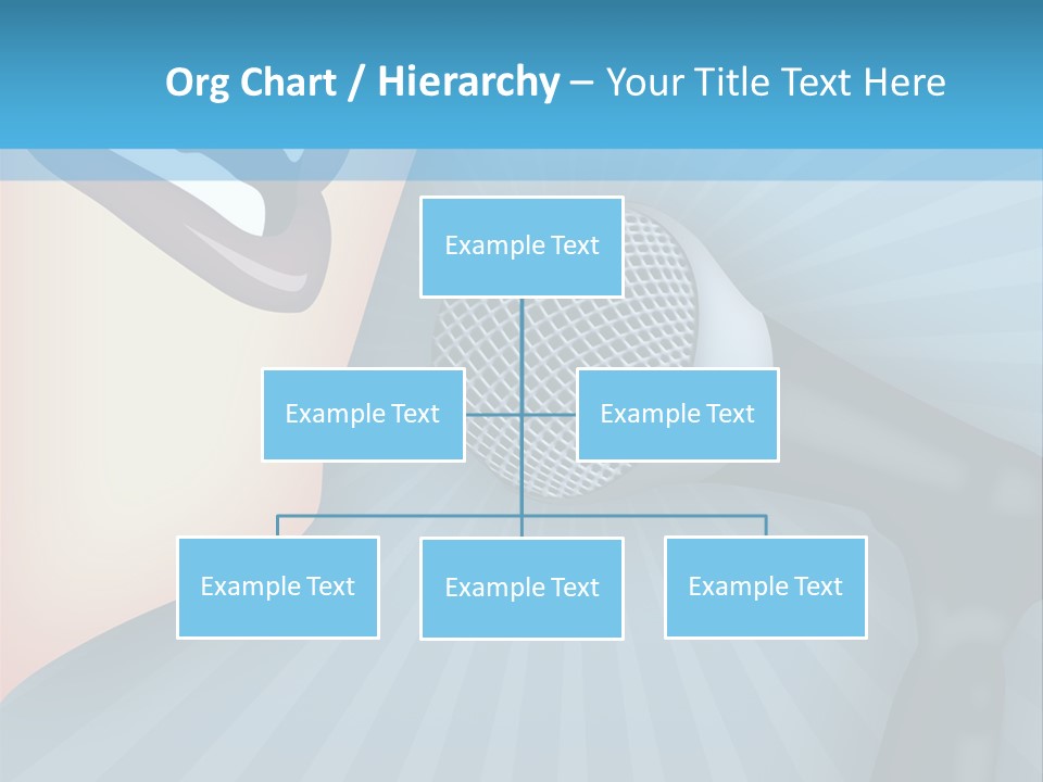 Listeners Lips Businesswoman PowerPoint Template