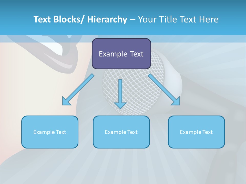 Listeners Lips Businesswoman PowerPoint Template