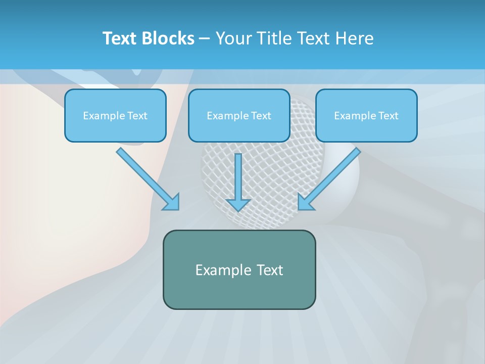 Listeners Lips Businesswoman PowerPoint Template