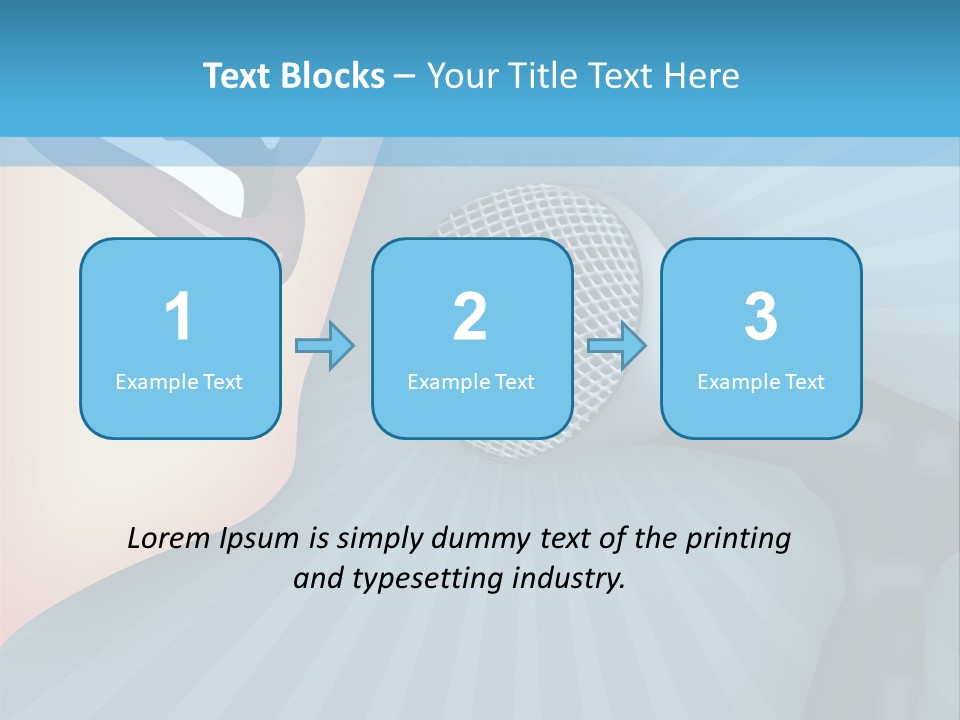 Listeners Lips Businesswoman PowerPoint Template