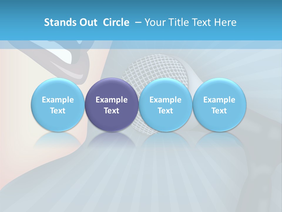 Listeners Lips Businesswoman PowerPoint Template