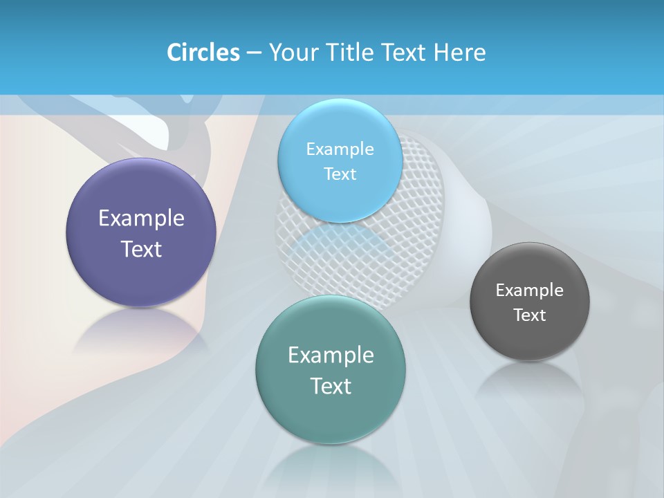 Listeners Lips Businesswoman PowerPoint Template