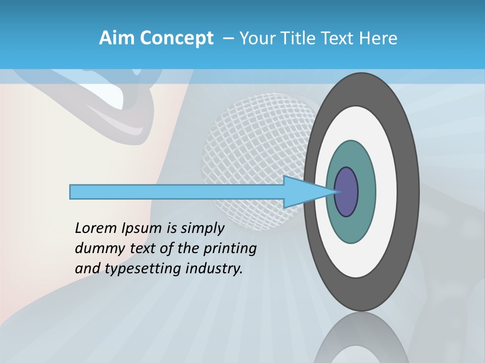 Listeners Lips Businesswoman PowerPoint Template