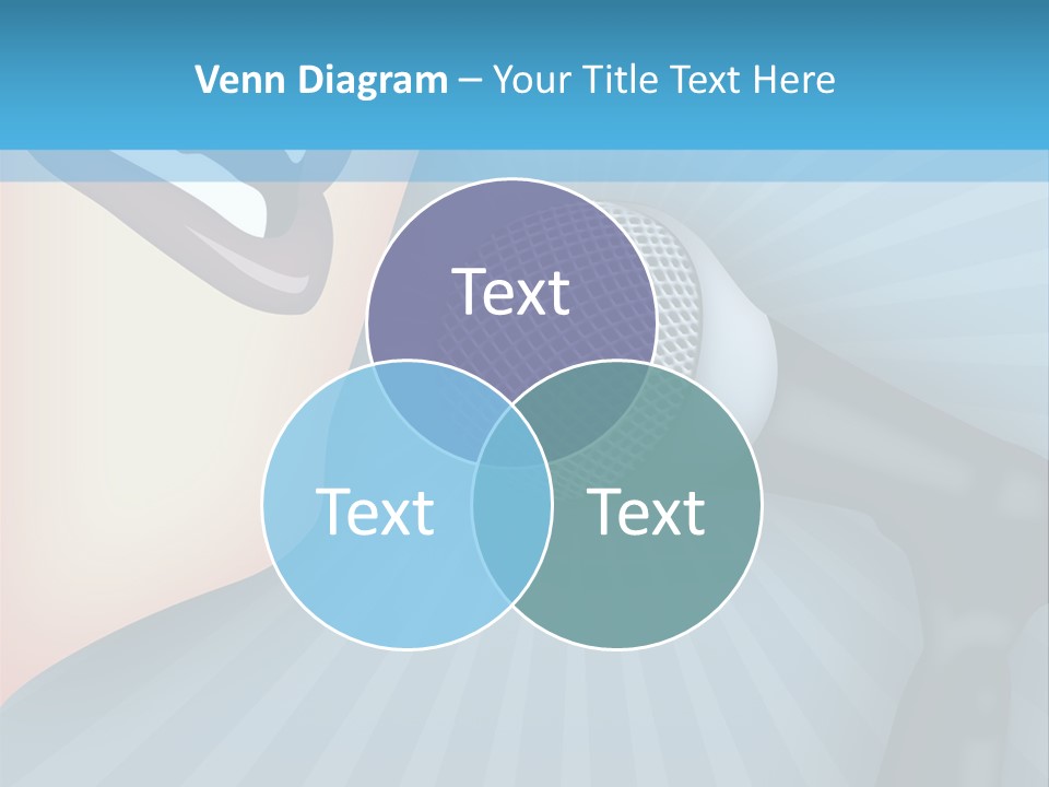 Listeners Lips Businesswoman PowerPoint Template