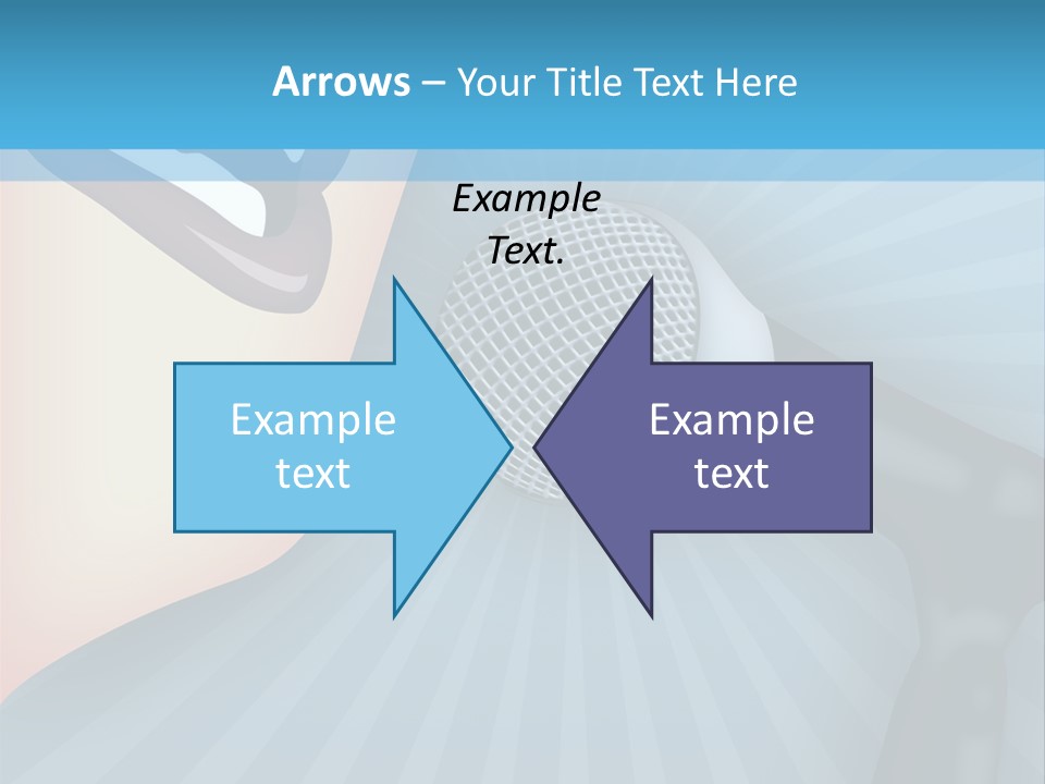 Listeners Lips Businesswoman PowerPoint Template