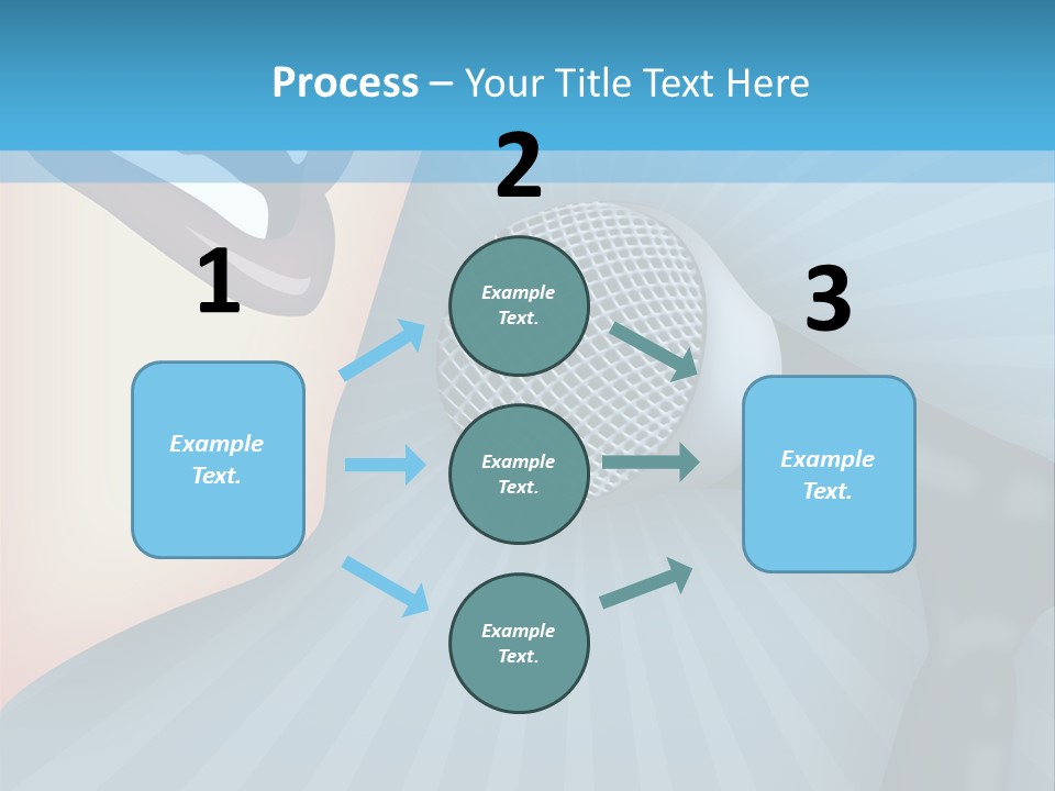 Listeners Lips Businesswoman PowerPoint Template