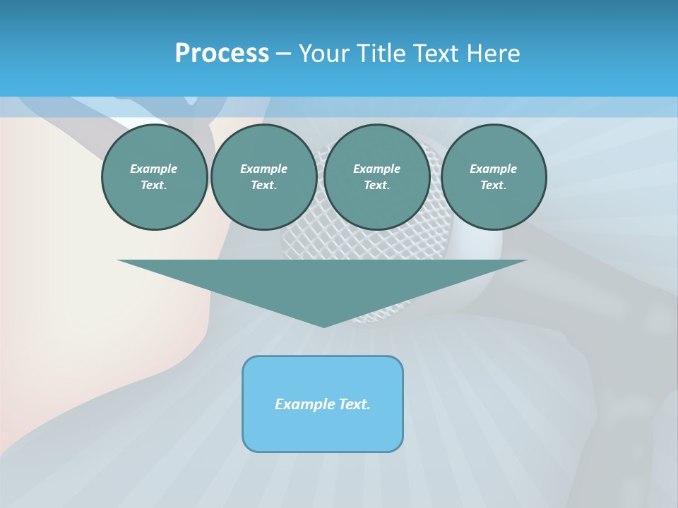 Listeners Lips Businesswoman PowerPoint Template