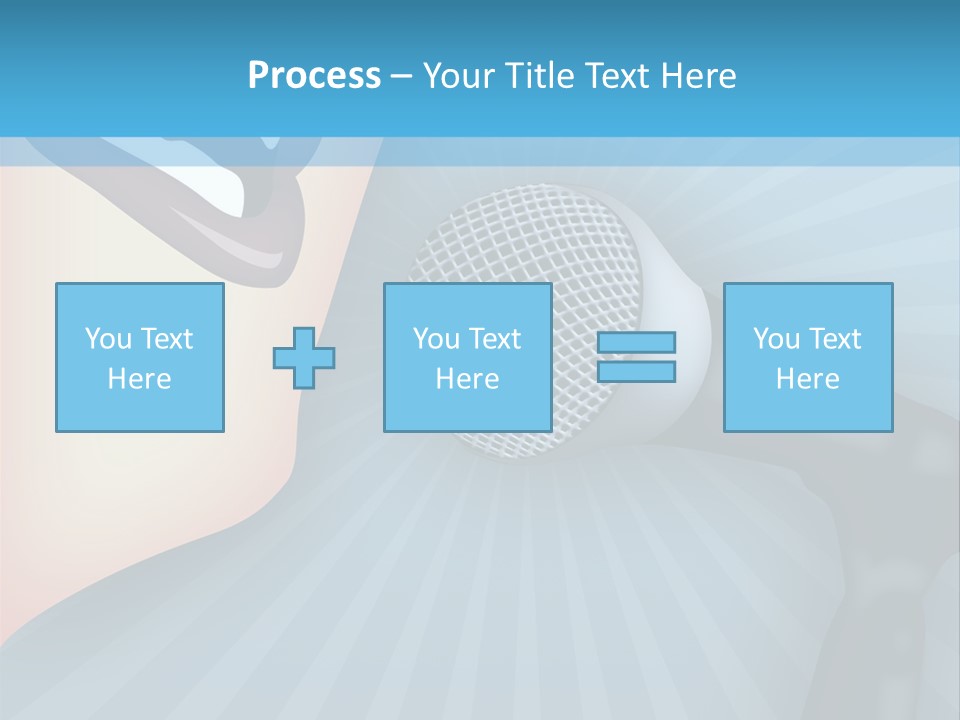 Listeners Lips Businesswoman PowerPoint Template